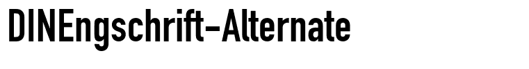 DINEngschrift-Alternate