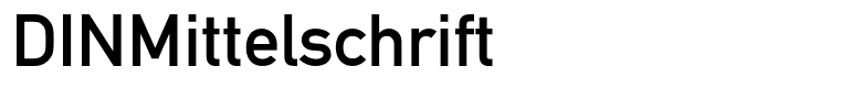 DINMittelschrift