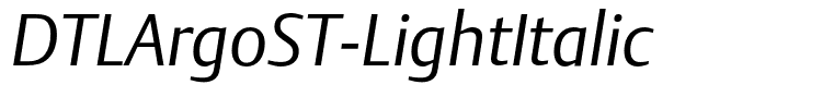 DTLArgoST-LightItalic