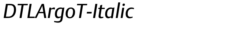 DTLArgoT-Italic