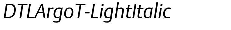 DTLArgoT-LightItalic