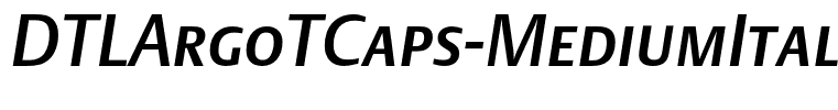 DTLArgoTCaps-MediumItalic