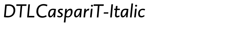 DTLCaspariT-Italic