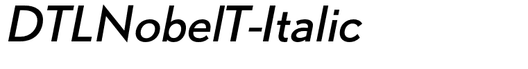 DTLNobelT-Italic
