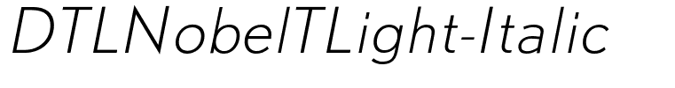 DTLNobelTLight-Italic