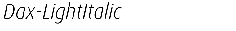 Dax-LightItalic
