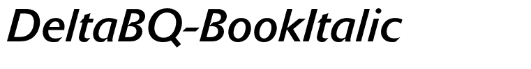 DeltaBQ-BookItalic