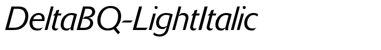 DeltaBQ-LightItalic
