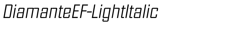DiamanteEF-LightItalic