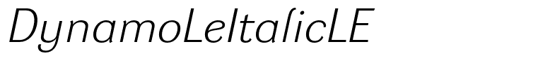 DynamoLeItalicLE