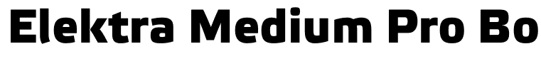 Elektra Medium Pro Bold