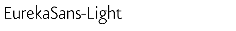 EurekaSans-Light