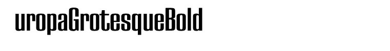 EuropaGrotesqueBold