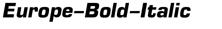 Europe-Bold-Italic