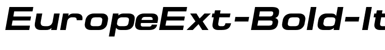 EuropeExt-Bold-Italic
