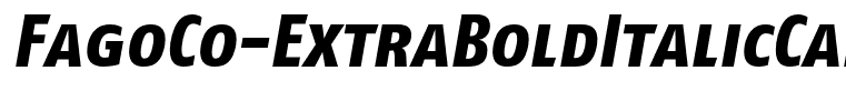 FagoCo-ExtraBoldItalicCaps