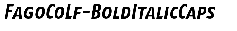FagoCoLf-BoldItalicCaps