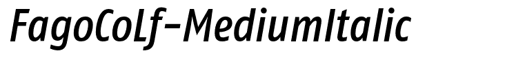 FagoCoLf-MediumItalic