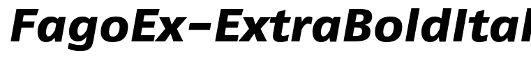 FagoEx-ExtraBoldItalic