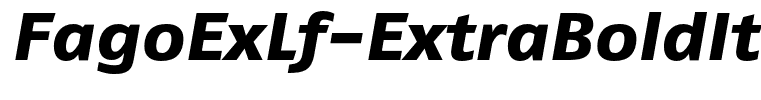 FagoExLf-ExtraBoldItalic