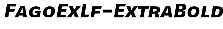 FagoExLf-ExtraBoldItalicCaps
