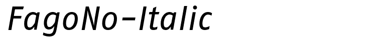 FagoNo-Italic