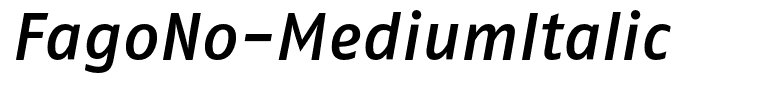 FagoNo-MediumItalic