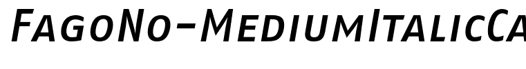 FagoNo-MediumItalicCaps