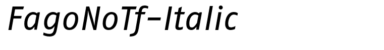 FagoNoTf-Italic