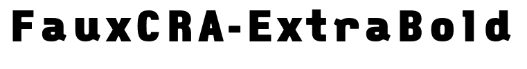 FauxCRA-ExtraBold