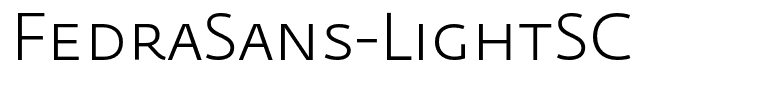 FedraSans-LightSC