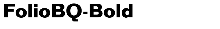 FolioBQ-Bold