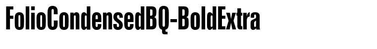 FolioCondensedBQ-BoldExtra