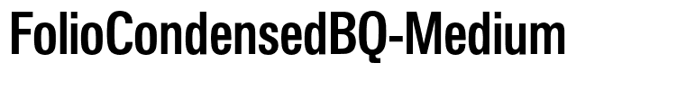 FolioCondensedBQ-Medium