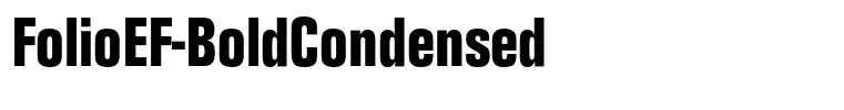 FolioEF-BoldCondensed
