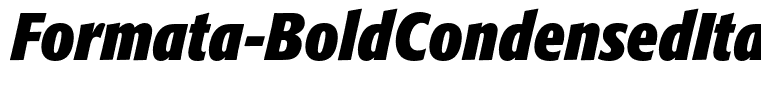 Formata-BoldCondensedItalic