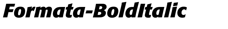 Formata-BoldItalic