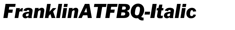 FranklinATFBQ-Italic