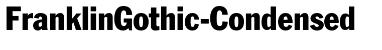 FranklinGothic-Condensed