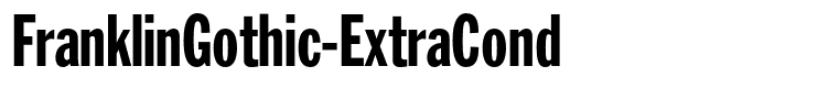FranklinGothic-ExtraCond
