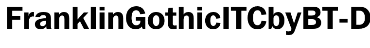 FranklinGothicITCbyBT-Demi
