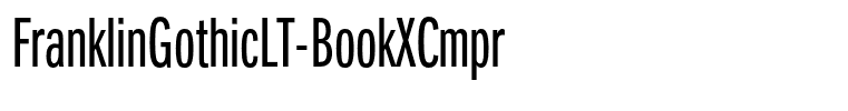 FranklinGothicLT-BookXCmpr