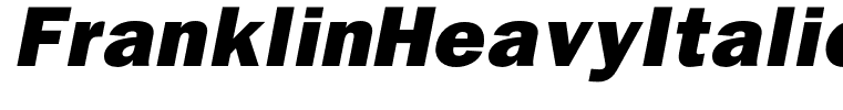 FranklinHeavyItalic