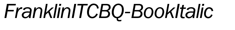 FranklinITCBQ-BookItalic