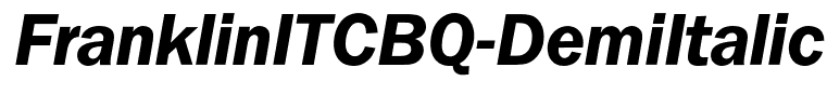 FranklinITCBQ-DemiItalic