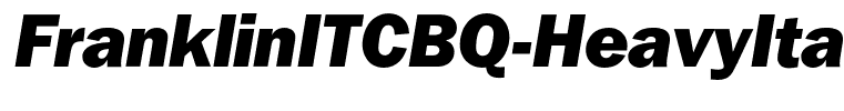 FranklinITCBQ-HeavyItalic