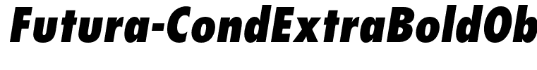 Futura-CondExtraBoldObl