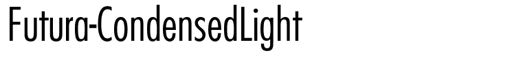 Futura-CondensedLight
