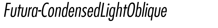 Futura-CondensedLightOblique