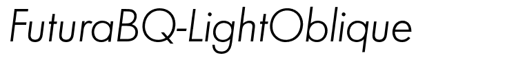 FuturaBQ-LightOblique